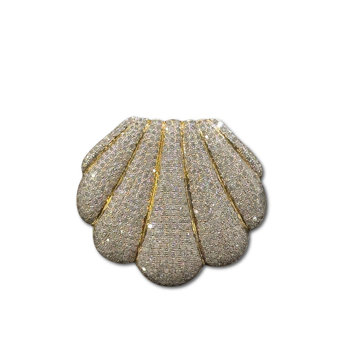 Diamond Gold Shell Pendant