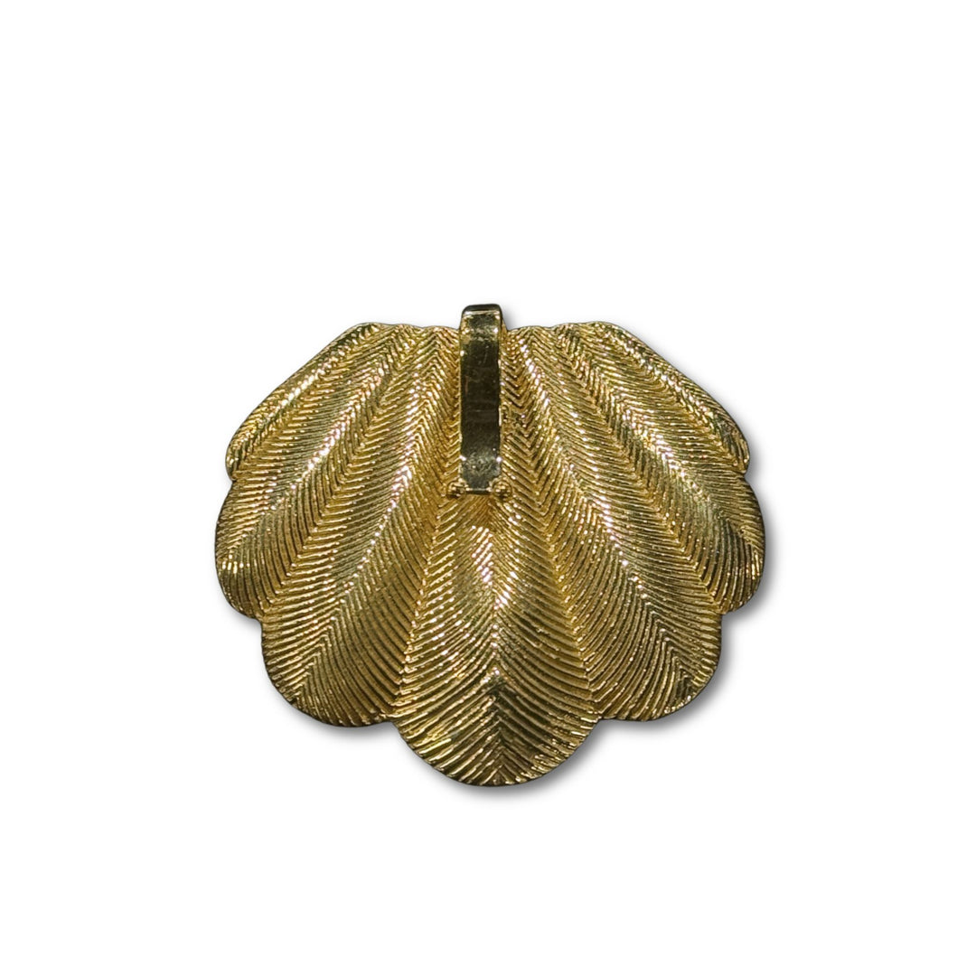 Diamond Gold Shell Pendant