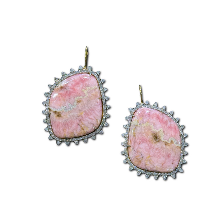 Rhodocrisite Drop Earrings 1.68dwt