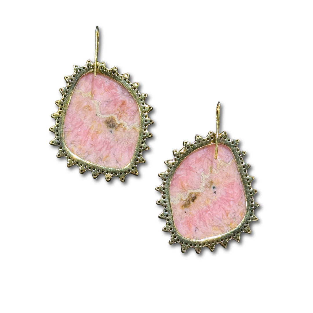Rhodocrisite Drop Earrings 1.68dwt