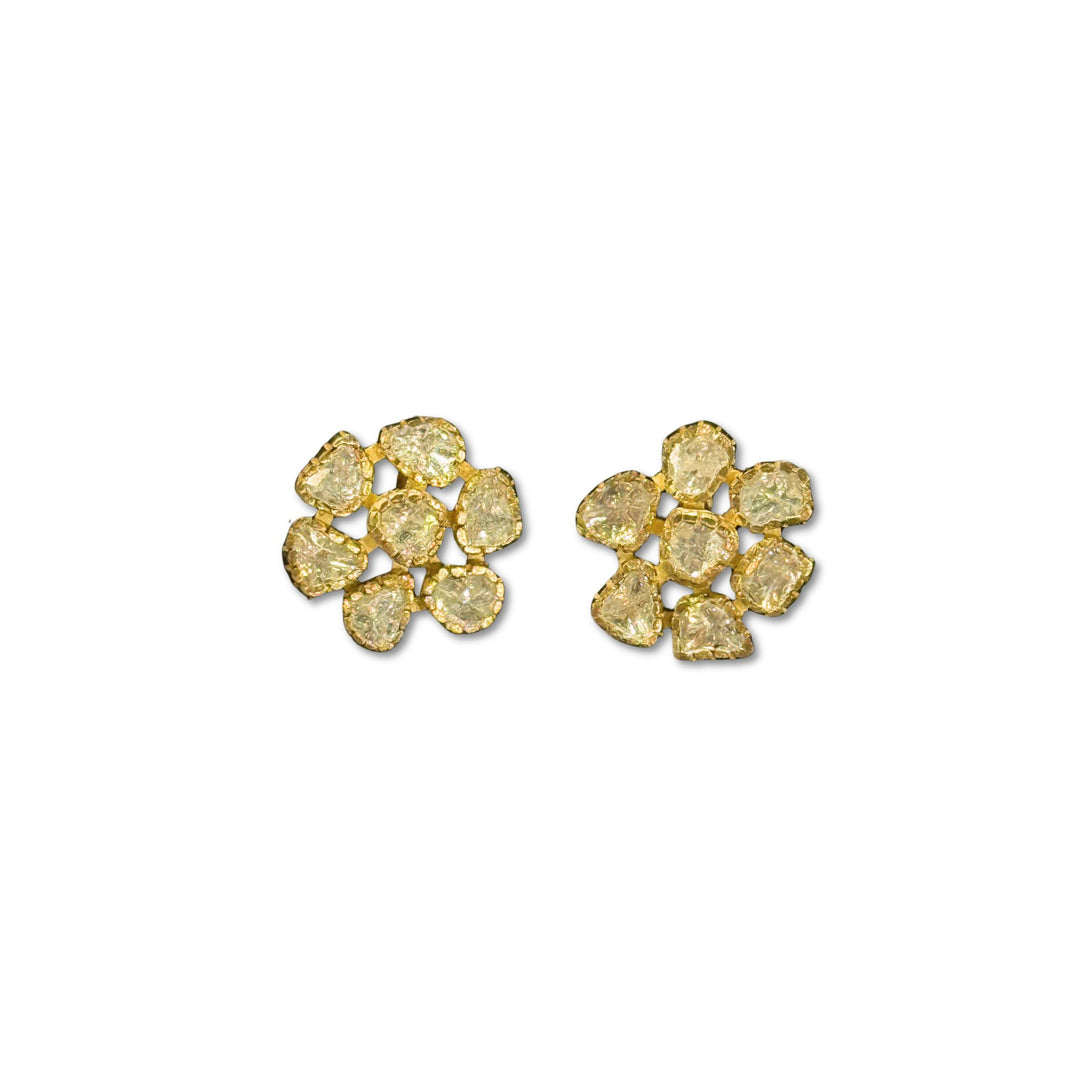 Flower Diamond Stud Earrings 1.07dwt