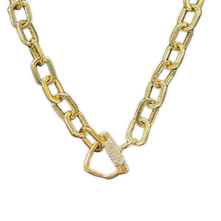 Gold Circle Link Chain 22"