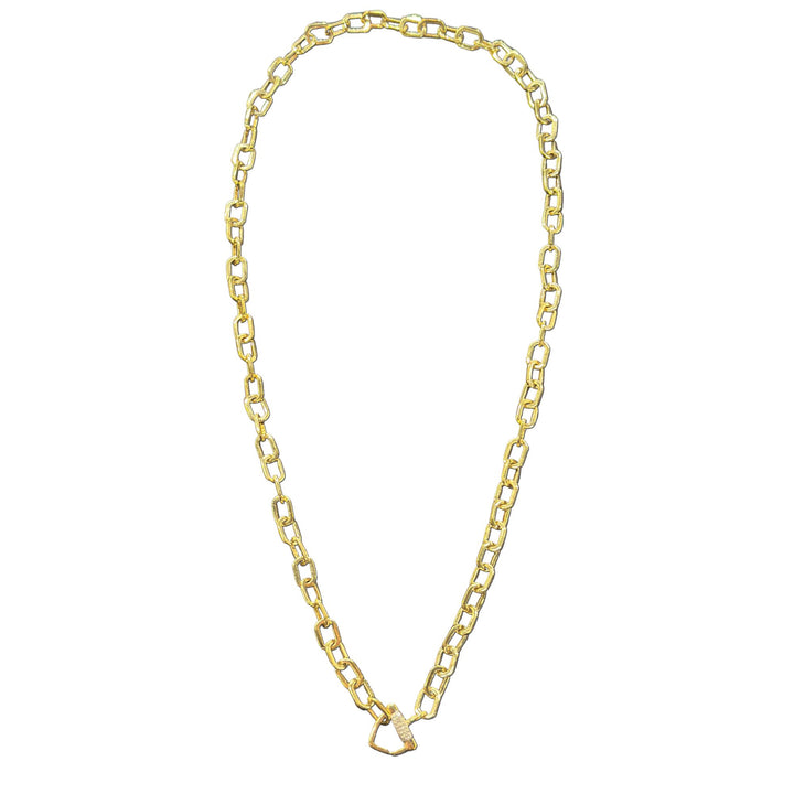 Gold Circle Link Chain 22"