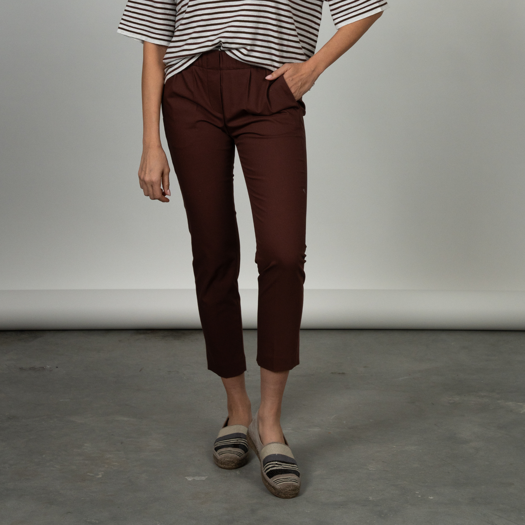 Cotton Gabardine Pull On Pant