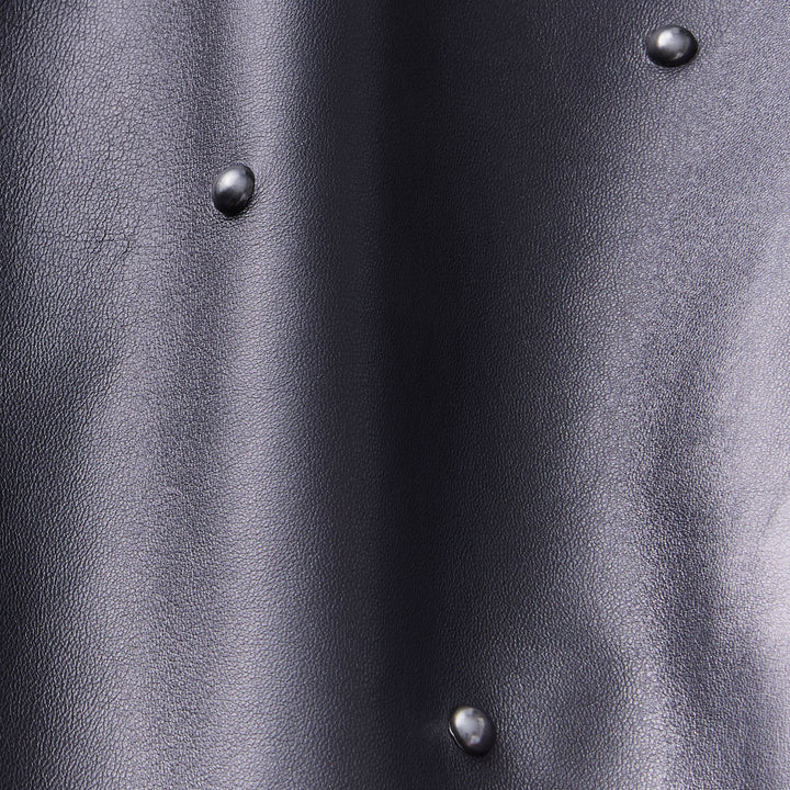 Hand-Studded Nappa Leather Bomber Jacket