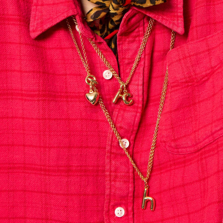 The Puffy Initial Necklace