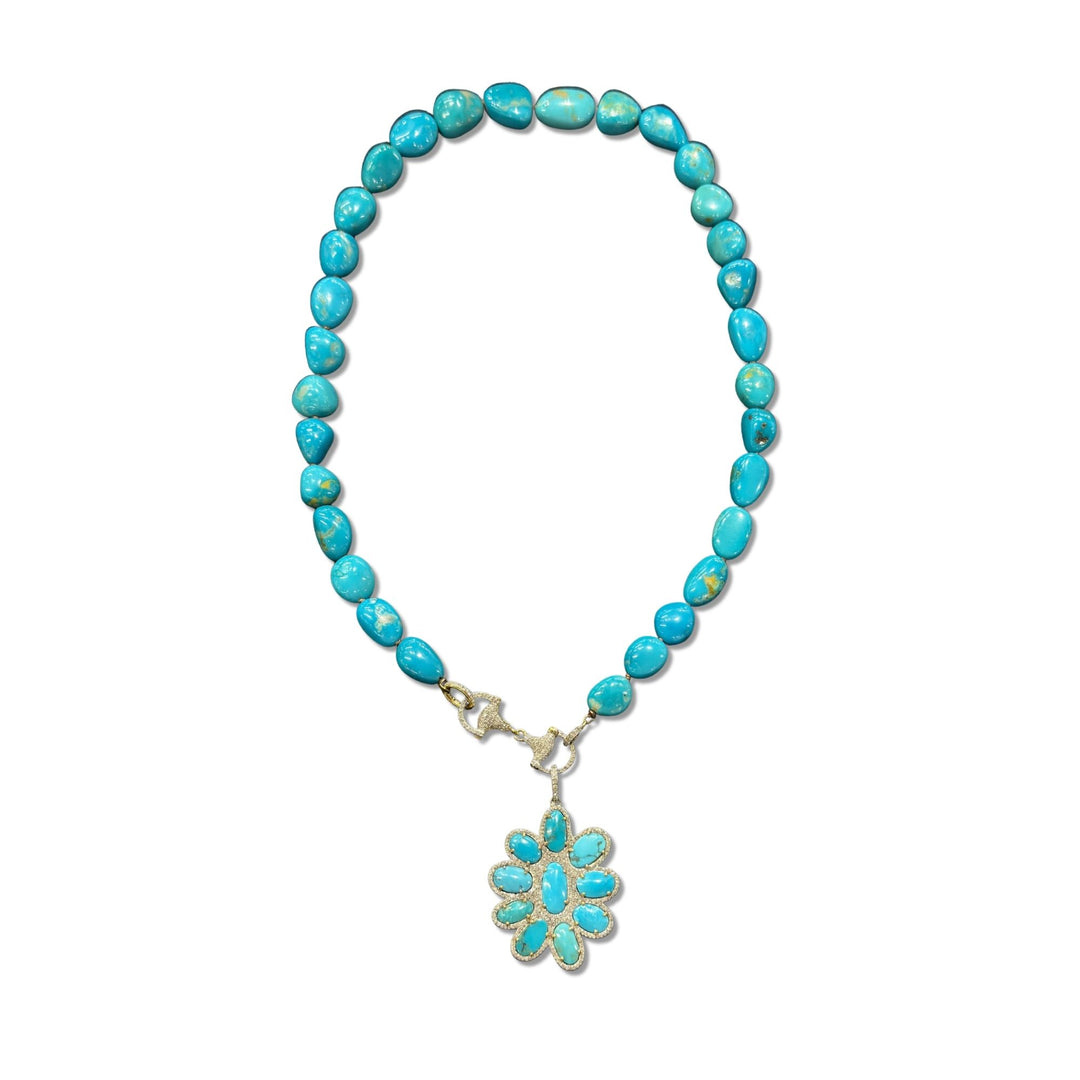 Turquoise/Diamond Pendant