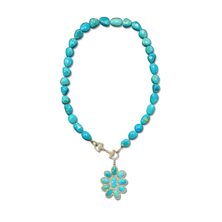 Turquoise/Diamond Pendant