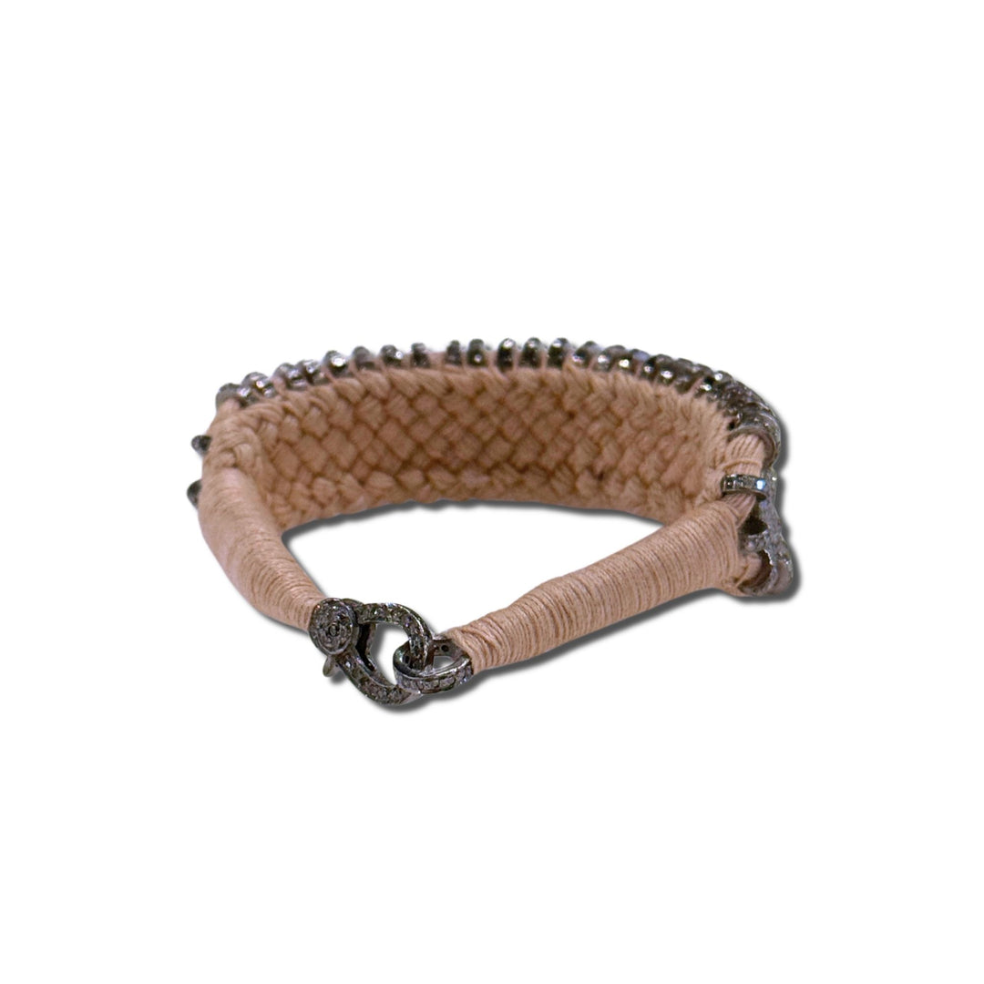 Silk Woven with Diamonds Bracelet