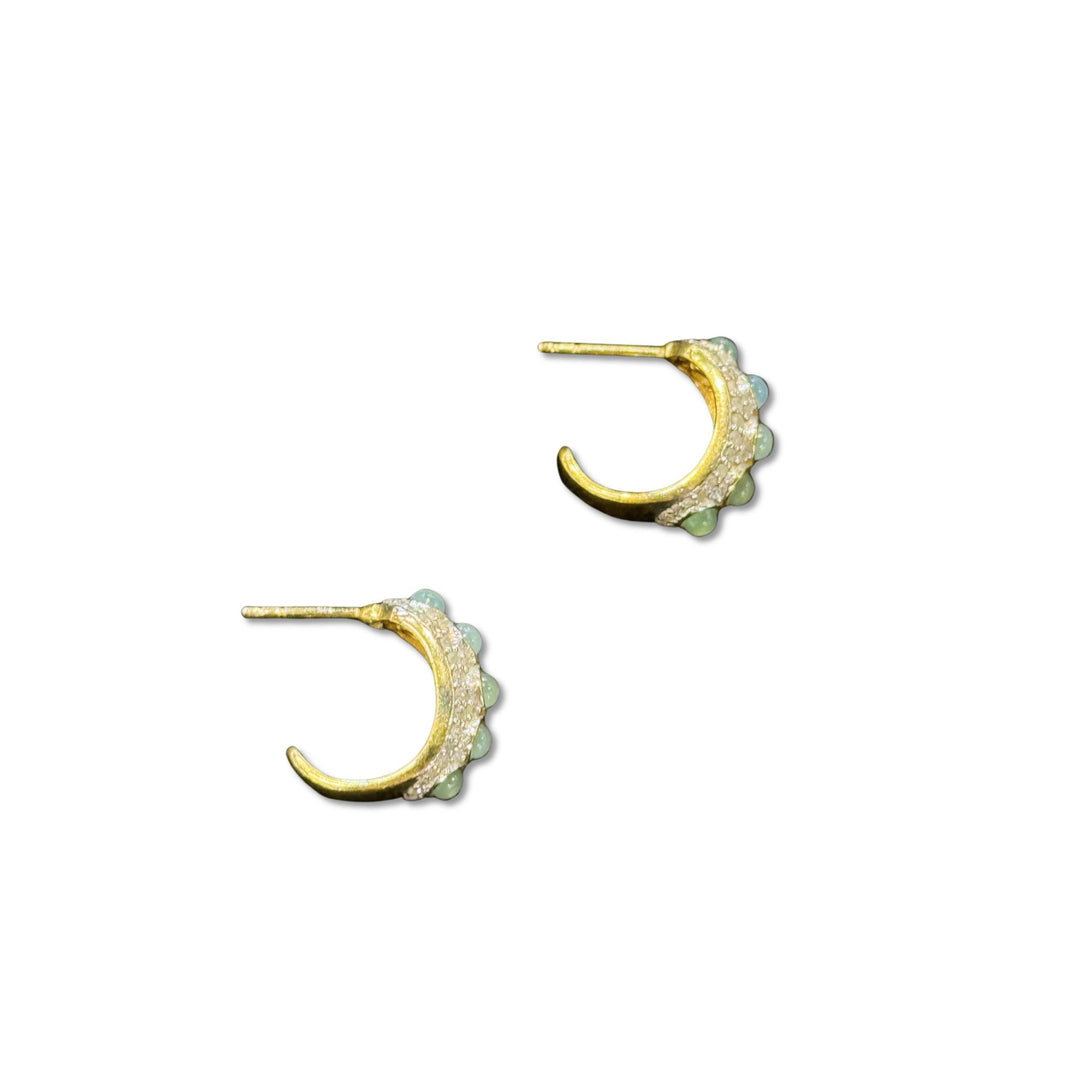 Jade Post Earrings