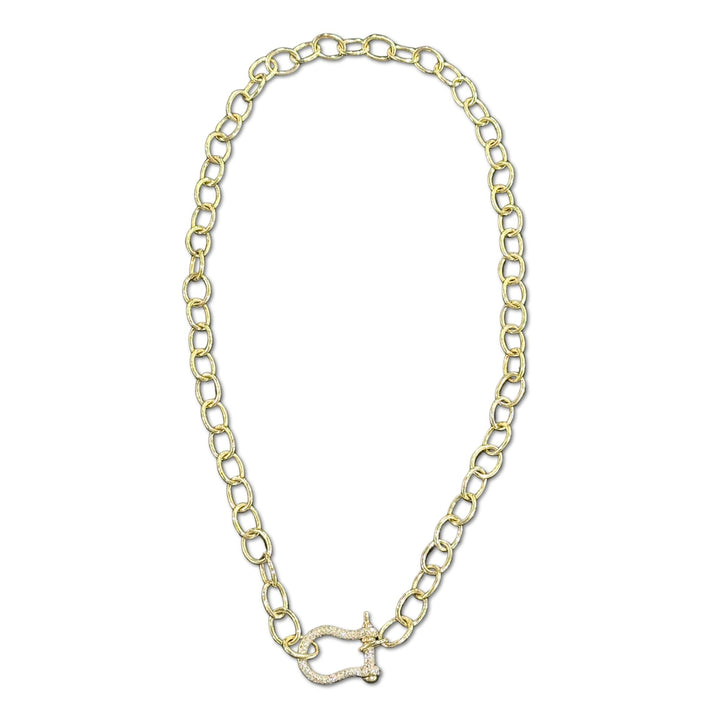 Chain Link Necklace Horseshoe Closure