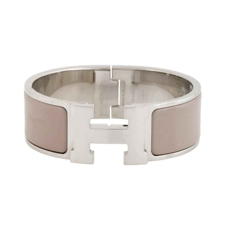 Hermès Clic Clac H Bracelet in Beige