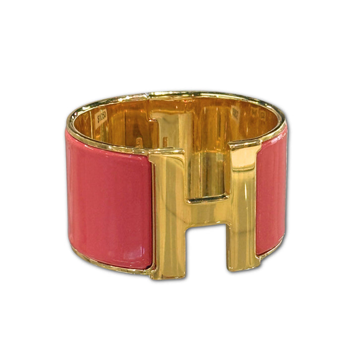 Hermès Clic Clac H Bracelet in Pink