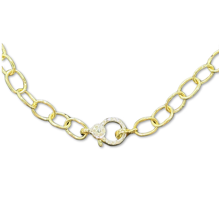 Gold Diamond Circular Chain 20"