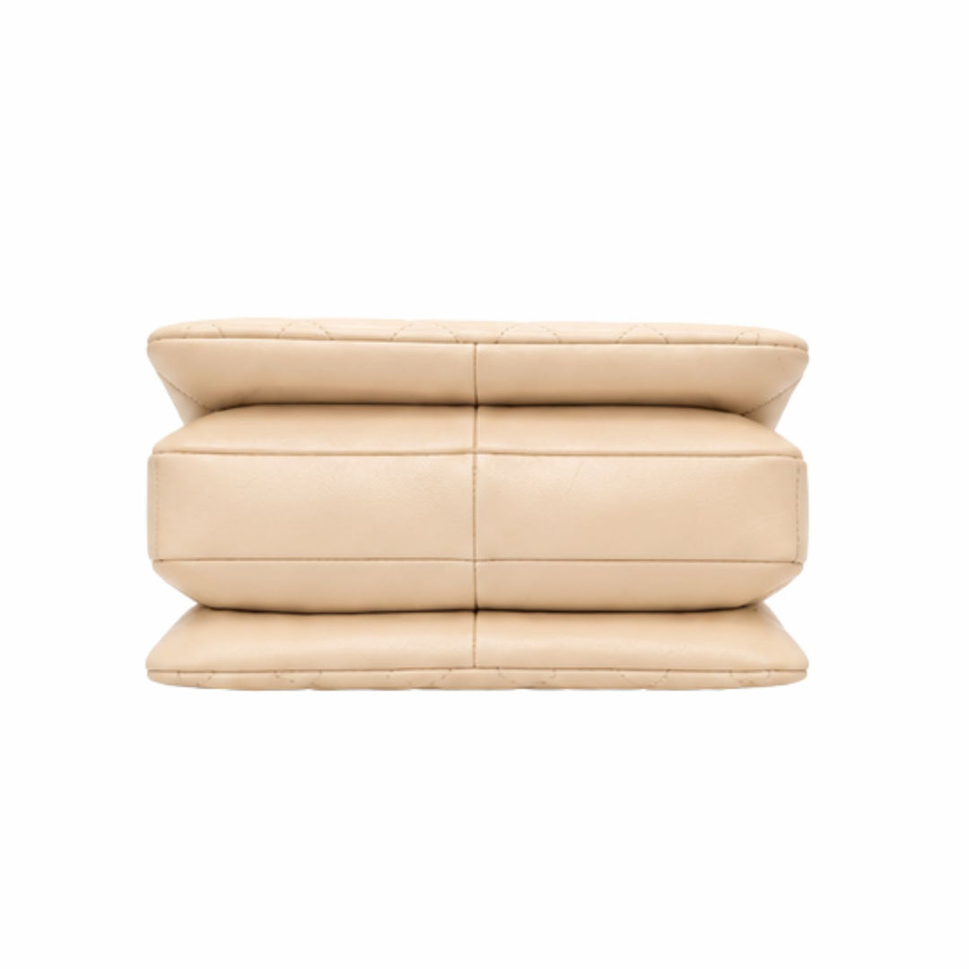 Chanel Trendy Flap Bag in Beige Lambskin