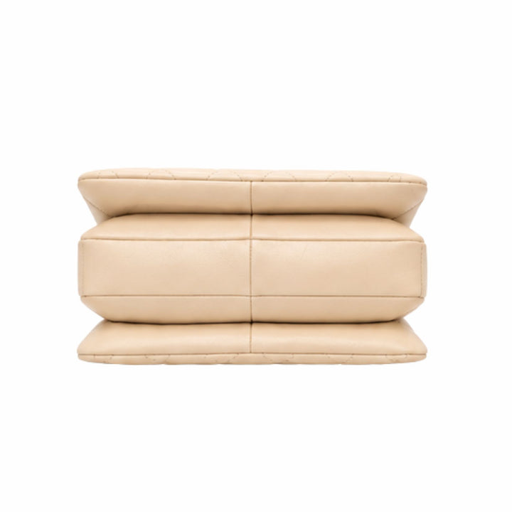 Chanel Trendy Flap Bag in Beige Lambskin
