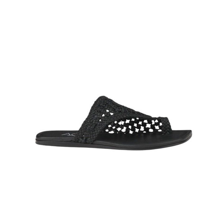 Elsy Weave Sandal in Black