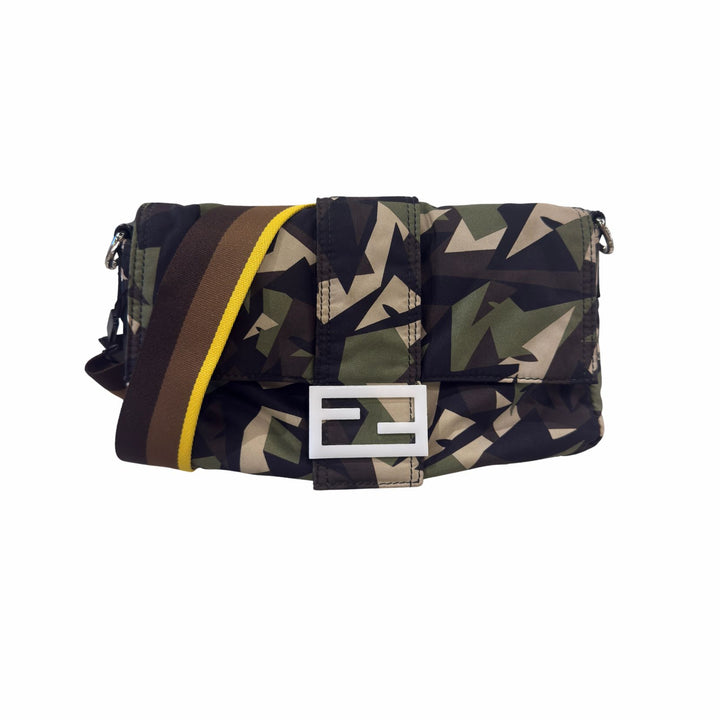 Fendi Camouflage Nylon Baguette Belt Bag/Crossbody