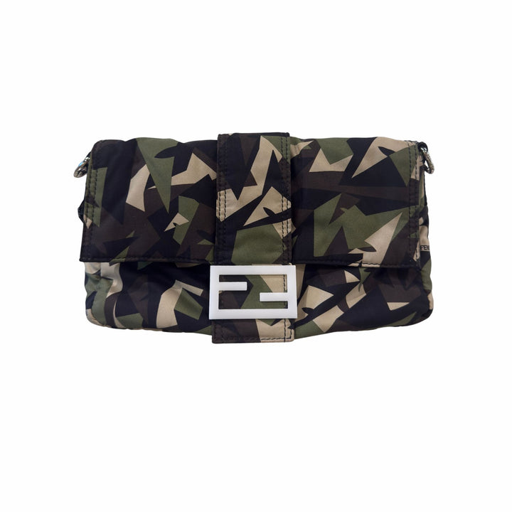 Fendi Camouflage Nylon Baguette Belt Bag/Crossbody