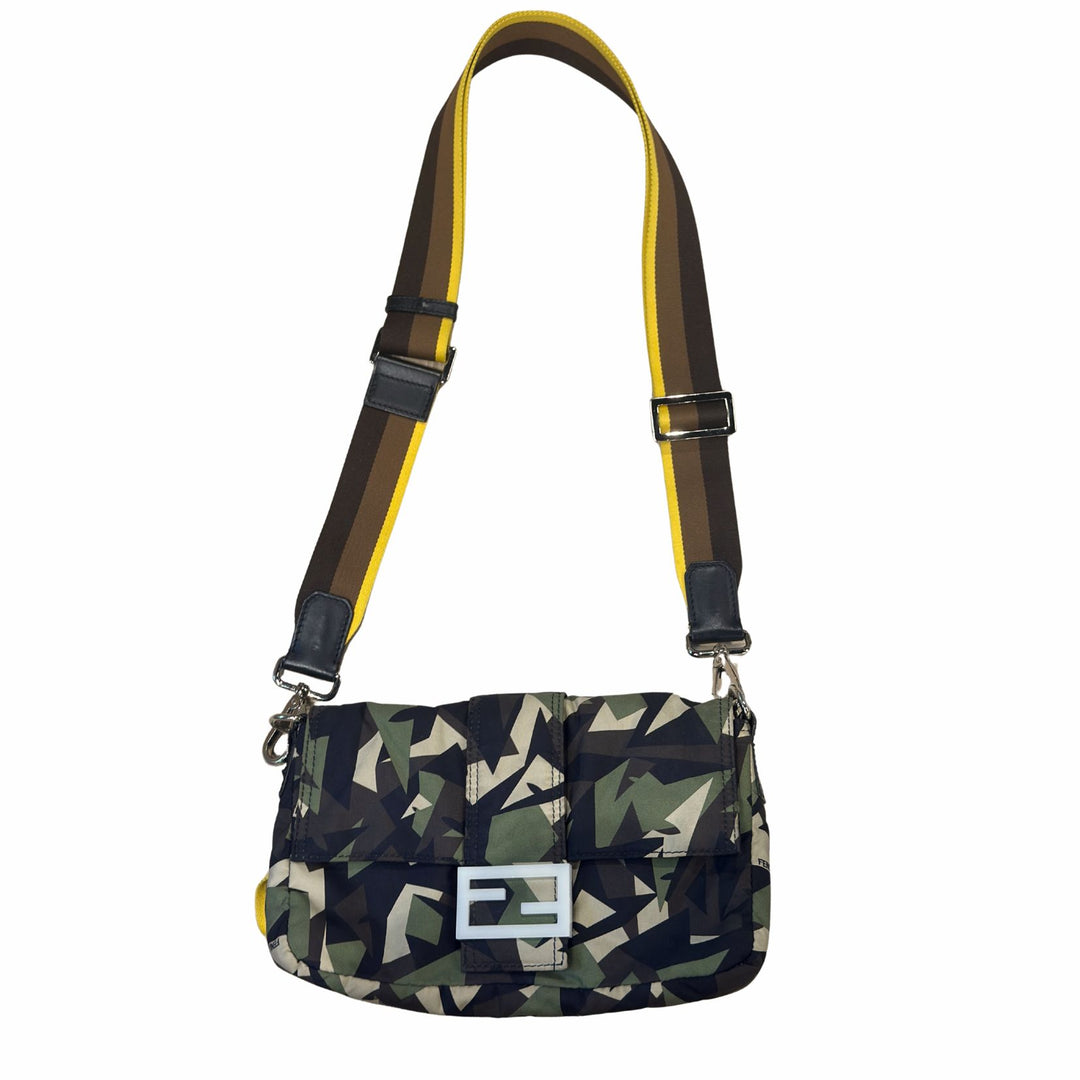 Fendi Camouflage Nylon Baguette Belt Bag/Crossbody