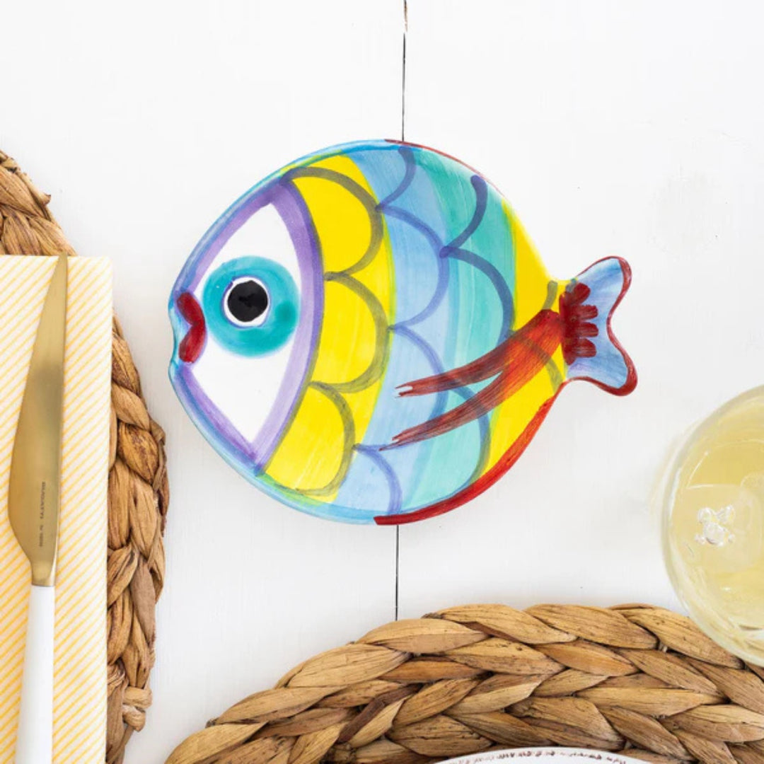 Figural Fish Canape Plate