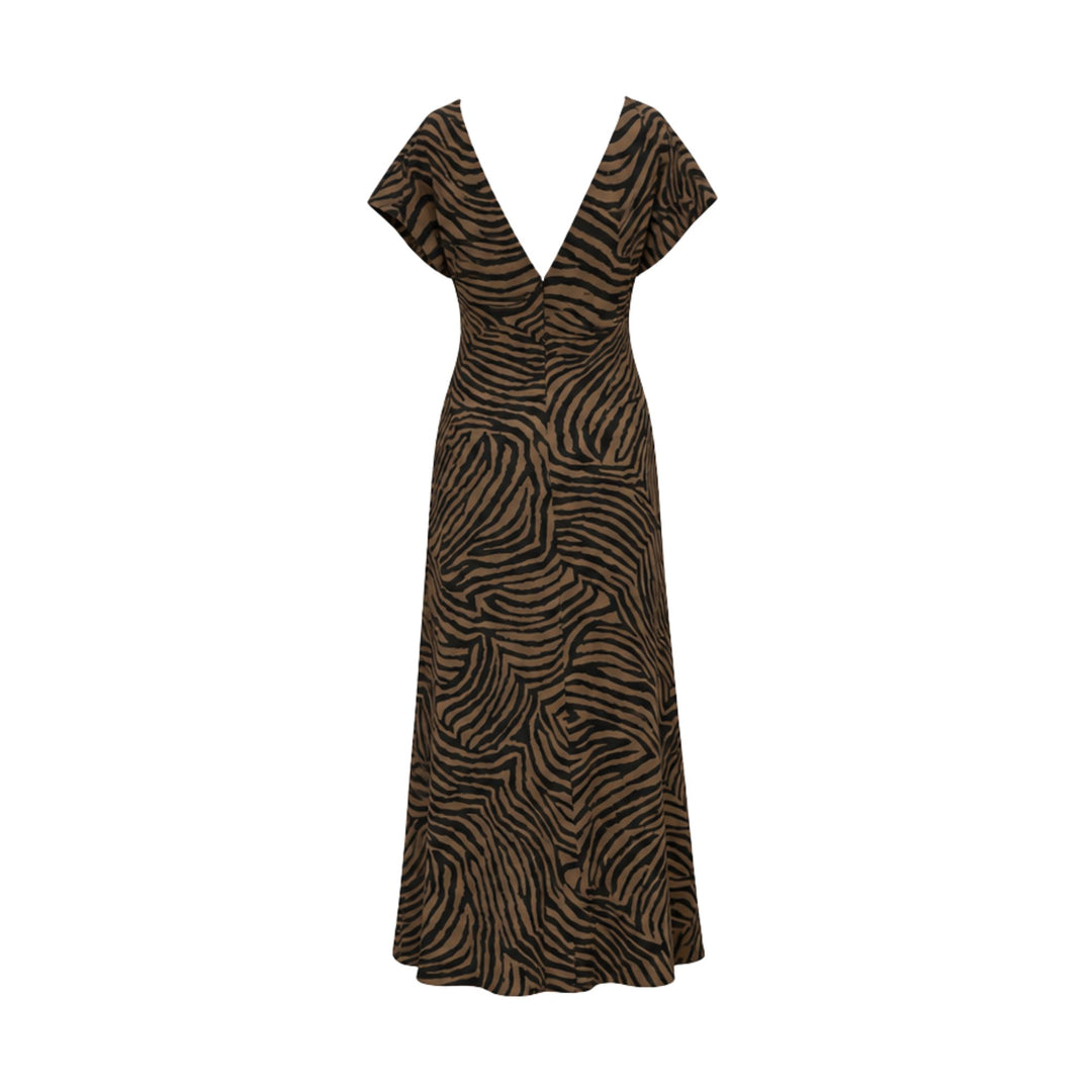 Redgrave Dress in Ochre/Black