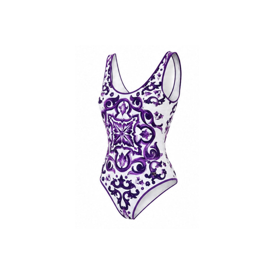 One Piece Swimsuit in Majolica Viola