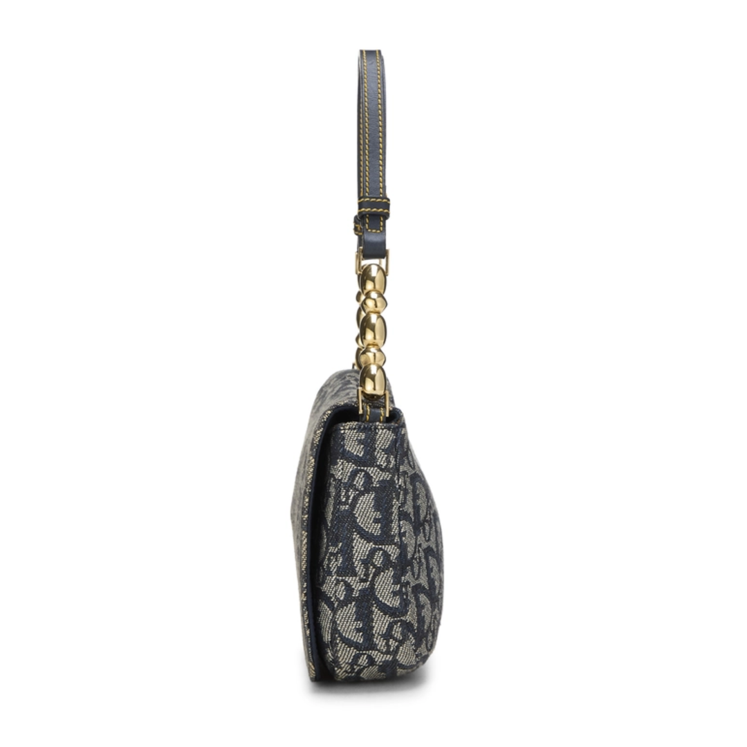 Dior Navy Trotter Malice Pearl Shoulder