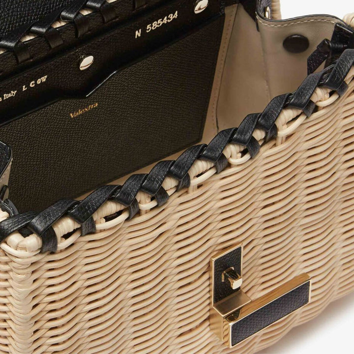 Iside Wicker Top Handle Bag
