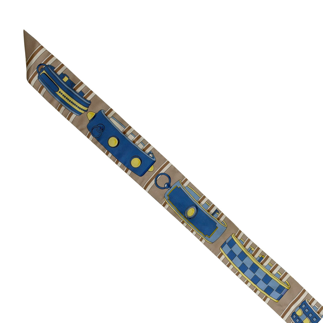 Hermès Twilly in Brown/Blue Multi