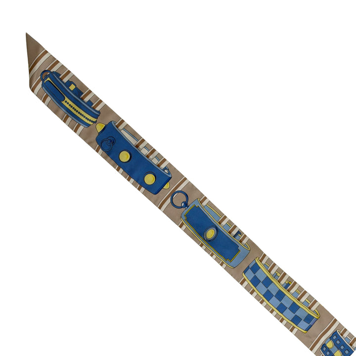 Hermès Twilly in Brown/Blue Multi