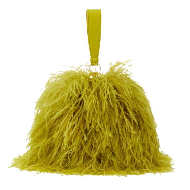 Feather Mini Bag in Antique Yellow