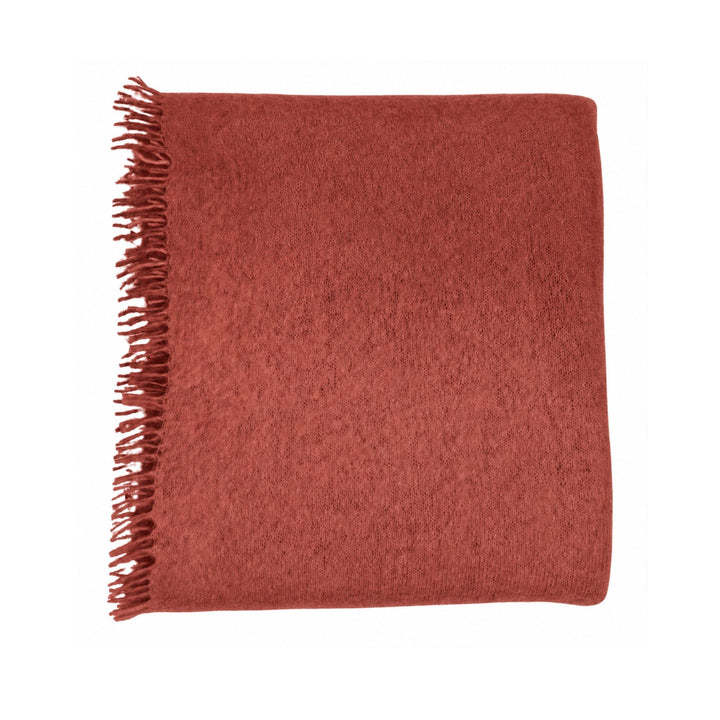 Luxo Sparge Cashmere Stole in Brick Wash