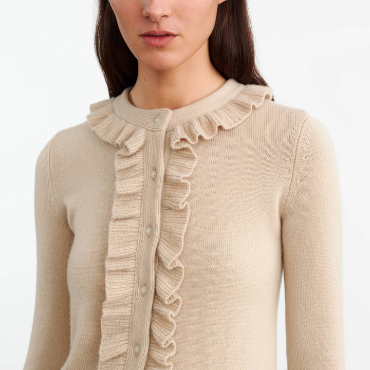 NEAVE CASHMERE CARDIGAN - Taupe