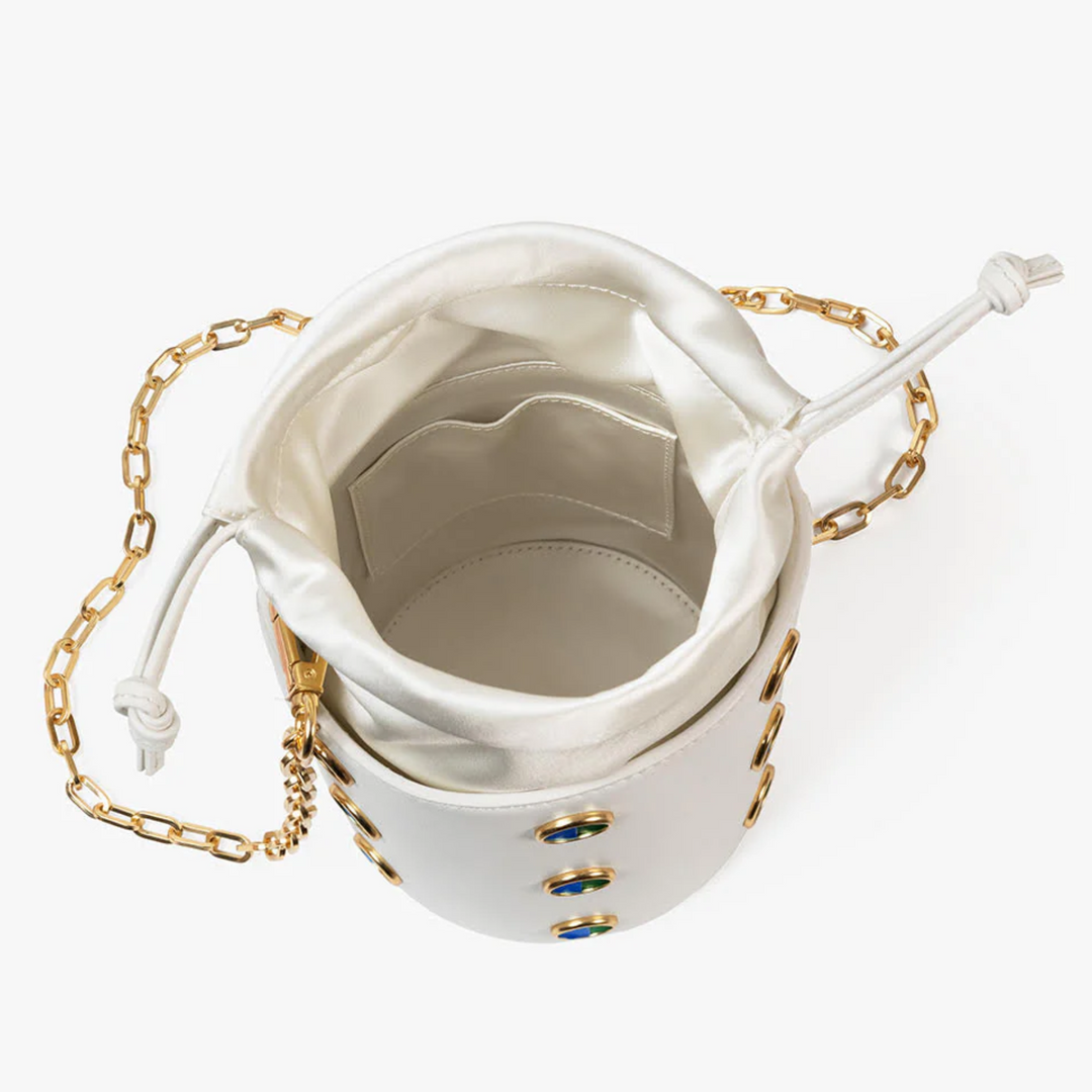 Greenwich Street Bucket Bag Bone Goose
