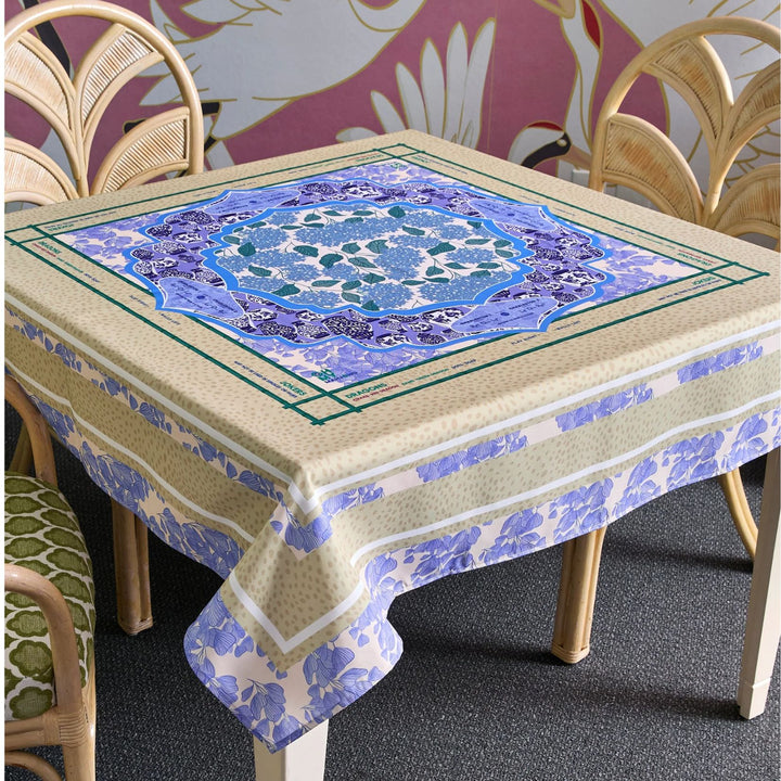 Flora Instructional Mahjong Tablecloth
