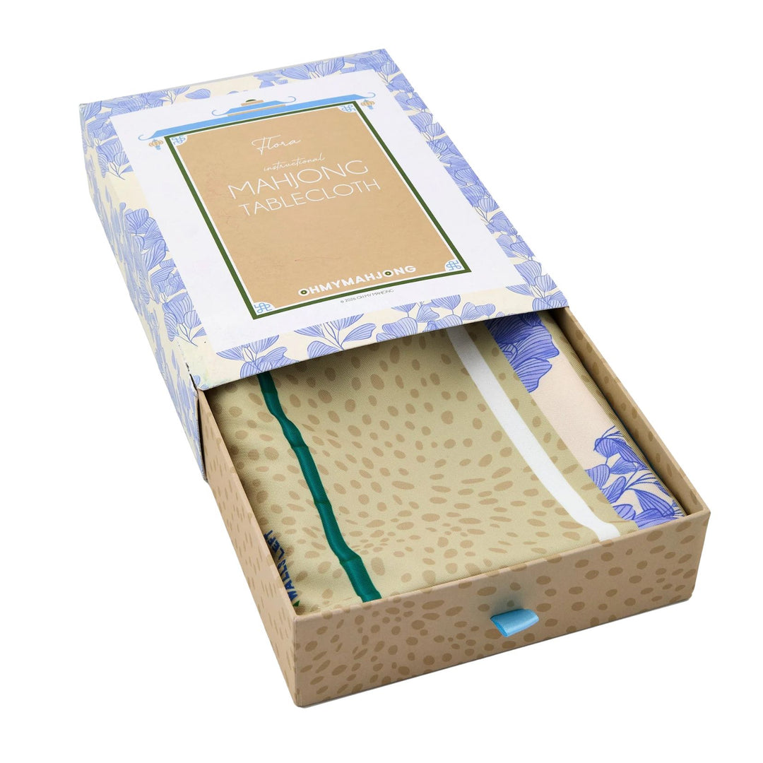 Flora Instructional Mahjong Tablecloth