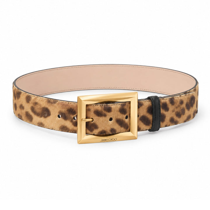 Arlie Belt in Natural Leopard Print