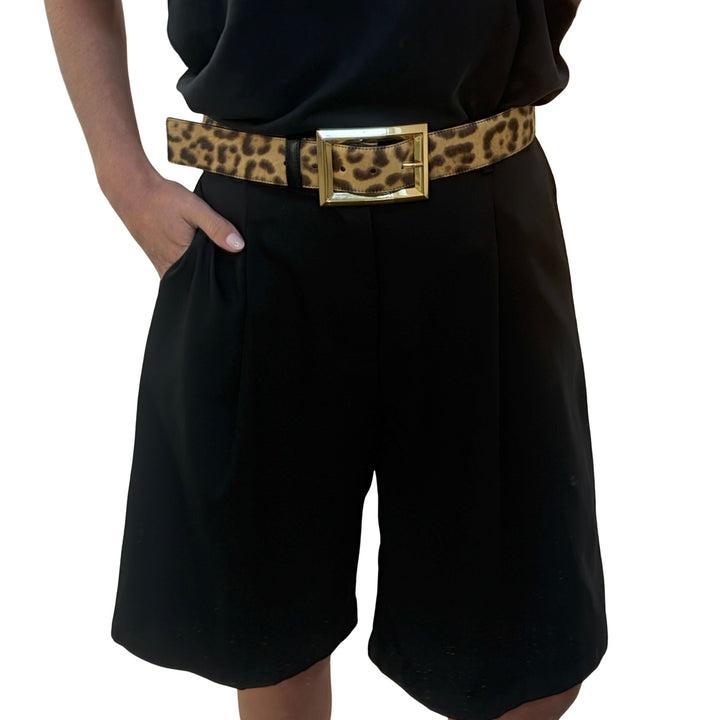 Arlie Belt in Natural Leopard Print