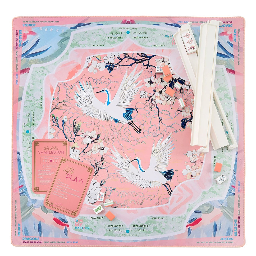 Heron Mahjong Mat in Tube