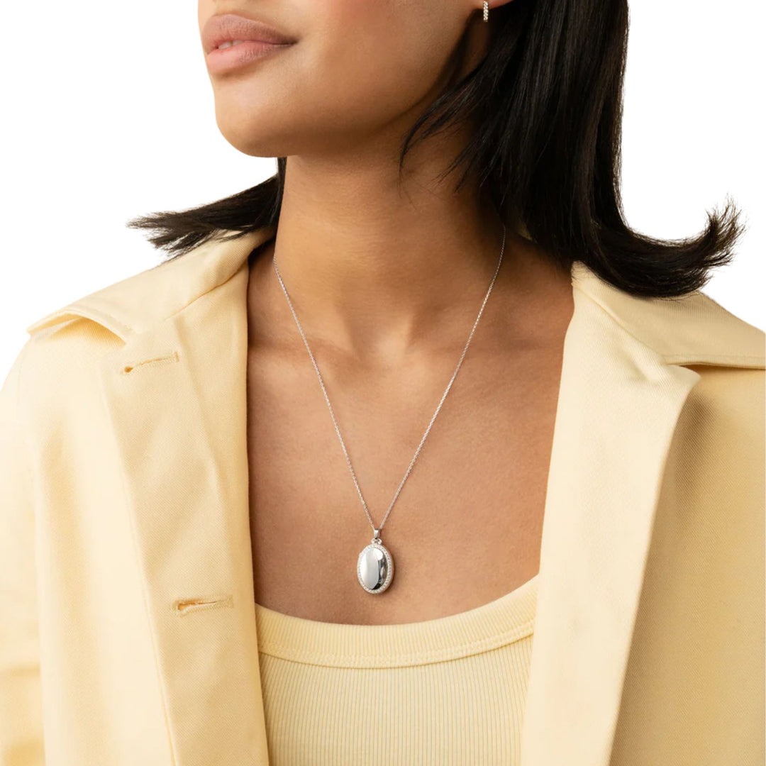 The Four Image "Midi" Sapphire Locket - 22in