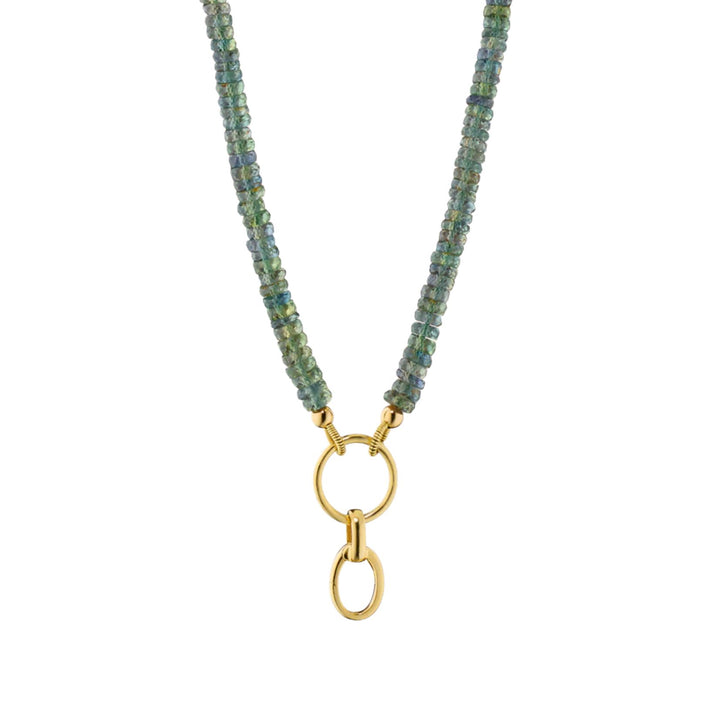Gold Single DYO on a Green Sapphire Strand