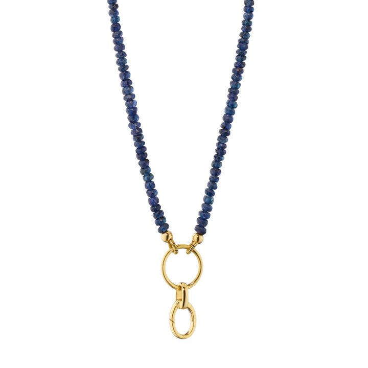 Gold and Blue Sapphire Single DYO Necklace