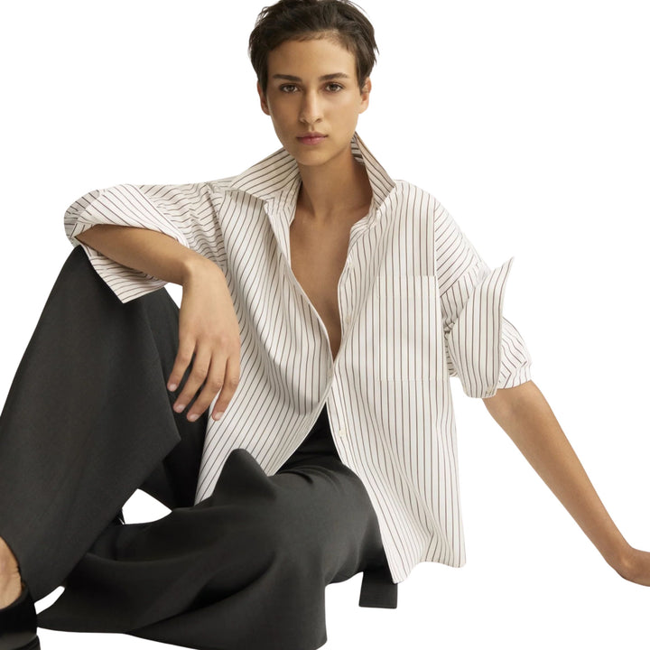 Watts Shirt in Chocolate Stripe