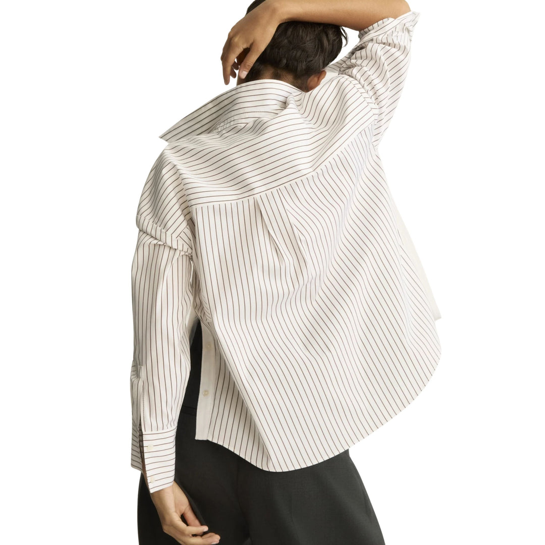 Watts Shirt in Chocolate Stripe