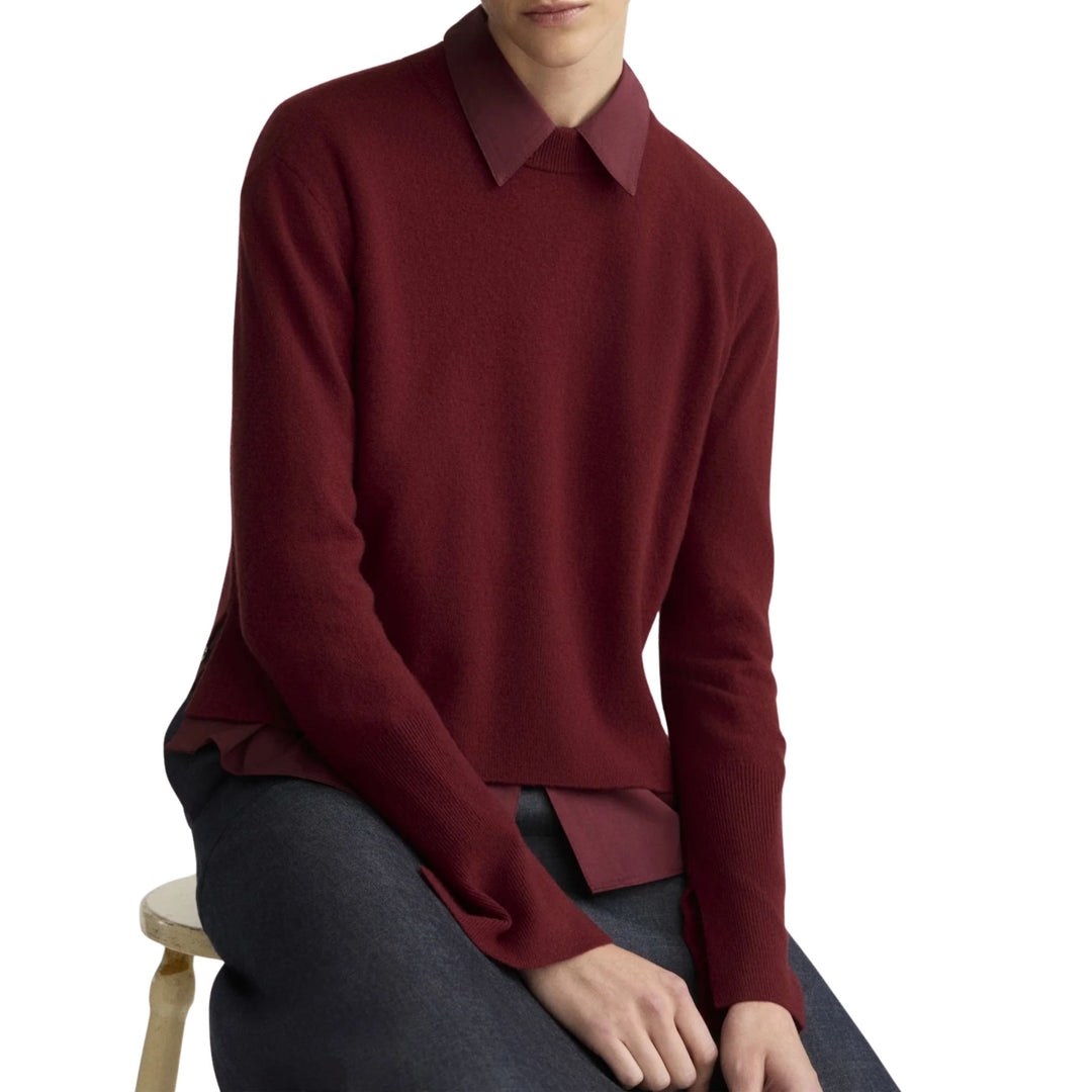 Warren Crewneck in Berry