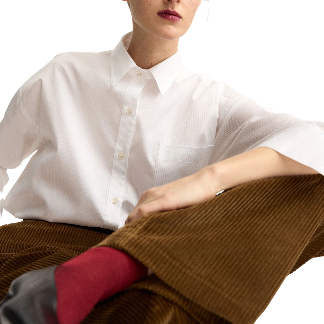 Watts Shirt in Corded White