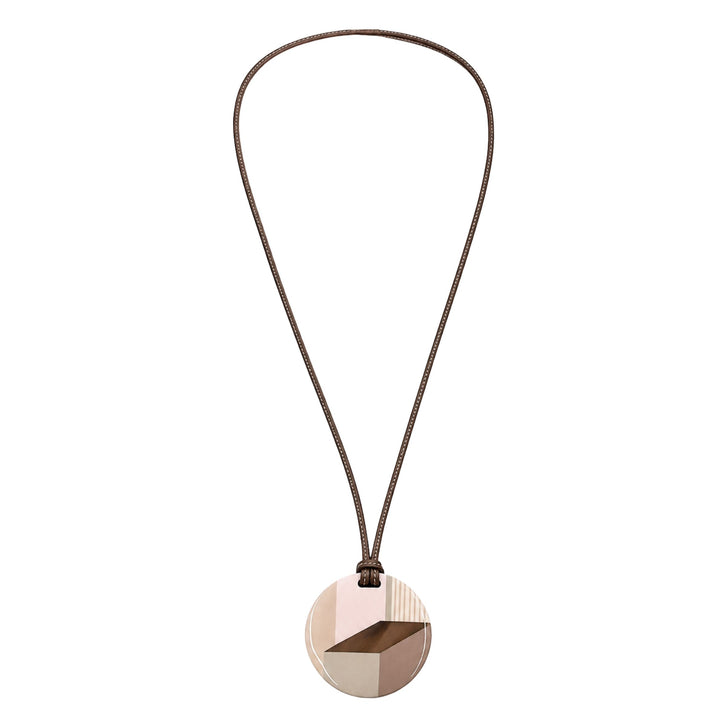 Hermès Buffalo Horn Minimal City Necklace in Multi
