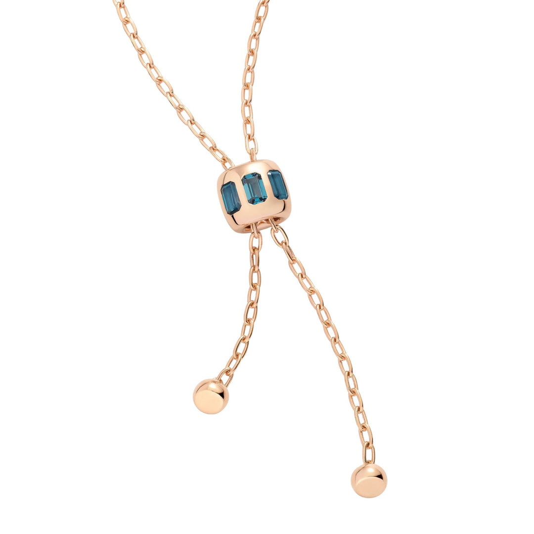 Necklace Iconica Fancy RG London Blue Topaz