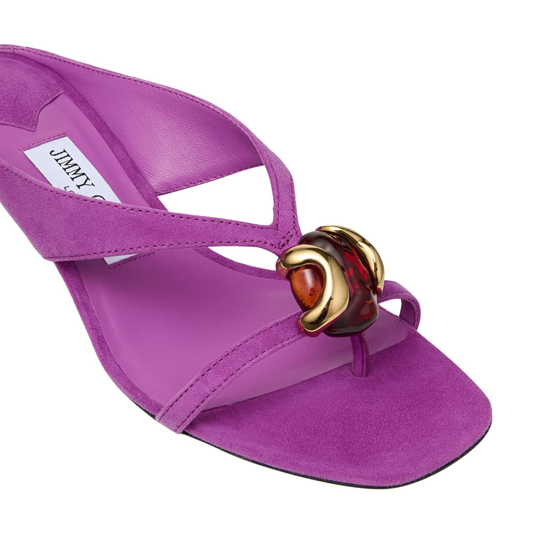Emeri Stone Sandal in Violet Orchid
